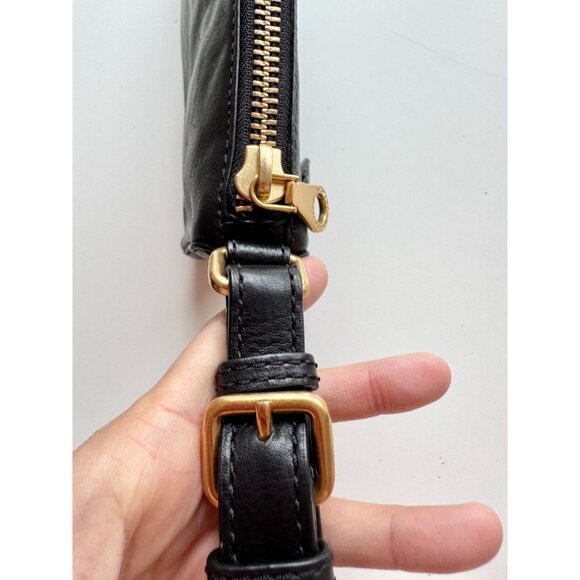 MARC BY MARC JACOBS Globetrotter Black Leather Wristlet Clutch Purse - Picture 6 of 13